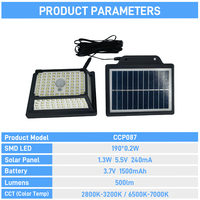 Solución de Energía Solar LED IP65 para Jardín, Granja, Almacén, Taller, Cobertizo, Solución Sostenible para Cortes de Energía