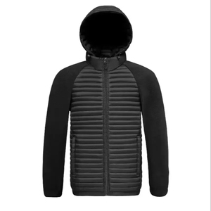 Chaqueta de trabajo OEM de algodón acanalado, cálida, con forro polar engrosado y anti-bolitas, uniforme esencial, calidad mayorista para deportes - Product Image 1