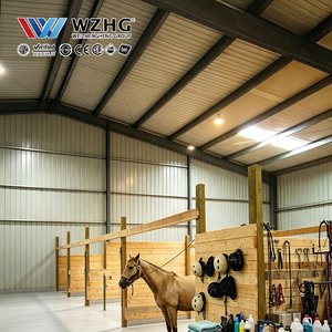Structure de bâtiment d'arène d'équitation intérieure sur mesure avec structure en acier préfabriquée pour l'entraînement équestre professionnel - Product Image 1