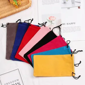 Portable Linen Fabric Pouch For Sunglasses Bag Multi-Functional Eyeglasses Case Optical Glasses Lanyard Cloth Bags