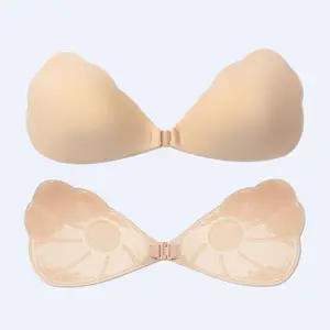 Fashion Nude Color Push-Up Lift Comfortable Bridal Adhesive Bra Strapless Backless Invisible Bra