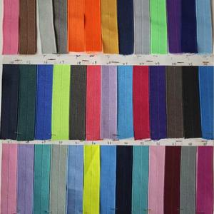 Bande élastique pliée au <span class=keywords><strong>centre</strong></span> <span class=keywords><strong>de</strong></span> 280 cm mercerisée colorée 2.2 couleurs pour sacs et sacs à main - Product Image 3