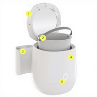 Broyeur de déchets alimentaires domestique OEM en acier inoxydable avec chambre de broyage, moteur DC, technologie Multigrind et classe d'efficacité énergétique continue