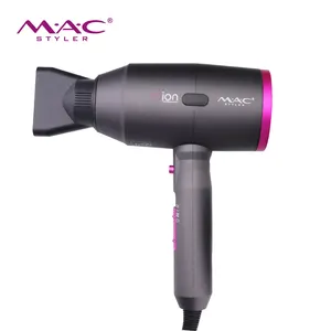 Secador de cabelo profissional de íons Negativos secador de Cabelo 1850 Watt Cinza Com Pente Desempenho Confiável máquina da extensão do cabelo ferramentas