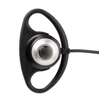 Earpiece D-Style PMLN6535 Asli dengan Mikrofon dan PTT Headset Radio Dua Arah Walkie-Talkie