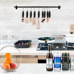 14 أداة طهي مقاومة للحرارة أسود غير لاصق طقم أواني مطبخ سيليكون قابلة لإعادة الاستخدام - Product Image 5