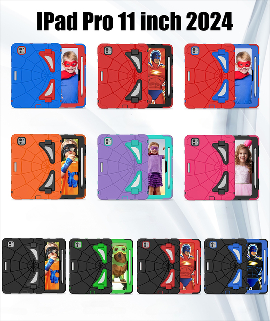Universal Kids Tablet Shockproof Case for iPad Pro 11inch M4 M5 Stand Cover