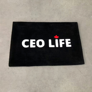 Nastro musicale nero tappeto Custom ciuffo con Design a ciuffo macchina limare vecchia scuola retro tappetini porta Logo - Product Image 5