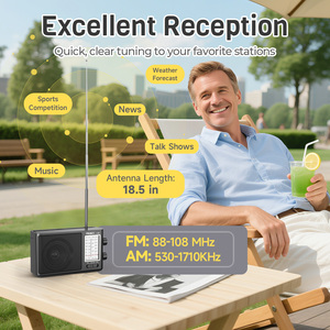 Radio Portátil AM/<span class=keywords><strong>FM</strong></span>/SW PRUNUS J-08S, Batería Recargable Solar, Carga USB, Altavoz Potente, Transistor, Excelente Recepción - Product Image 5