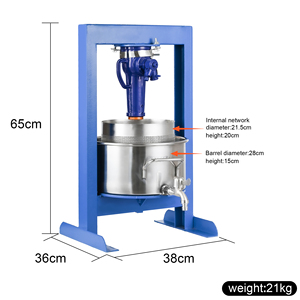 Presse manuelle multifonction en acier inoxydable pour usage domestique et commercial, pour jus d'ananas, miel, noix de coco, grenade et fruits, et pour la graisse de porc. - Product Image 2