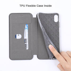 Étui en cuir PU à rabat avec porte-cartes, coque complète en Silicone pour <span class=keywords><strong>Samsung</strong></span> Galaxy <span class=keywords><strong>S8</strong></span>, S9 - Product Image 2