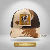 Casquette de camionneur en coton pré-courbée à motif camouflage pour la plage et les voyages, impression sérigraphique, conception personnalisée, service OEM, structurée, sport, décontractée, hip-hop