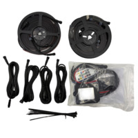 Kit complet de bande LED RGBIC pour éclairage sous châssis, effet de défilement néon, avec contrôle par application, étanche pour camions, SUV et châssis de voitures