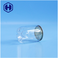 Boîte de conserve transparente en PET personnalisée, mini 230 ml, vide, pour café, thé, boissons énergisantes, jus, soda, boissons, avec couvercles étanches, sans BPA, qualité alimentaire