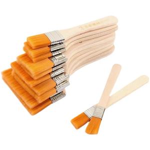 1 Buah Alat Sikat Gagang Kayu untuk Melukis Penyepuhan Sikat Daun Emas Dapat Dimakan Daun Emas untuk Makanan Alat Foil Emas Pena Lukisan Minyak - Product Image 6