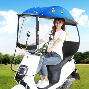 WXL424 pare-soleil d'extérieur en vinyle coupe-vent pour moto, auvent de <span class=keywords><strong>pluie</strong></span>, <span class=keywords><strong>abri</strong></span> pliant pour vélo électrique - Product Image 4