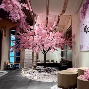 Arbre de <span class=keywords><strong>cerisier</strong></span> artificiel blanc et rose, style réaliste, en soie, moderne, personnalisé, 5 m, extérieur, pour la remise des diplômes, la Saint-Valentin - Product Image 3