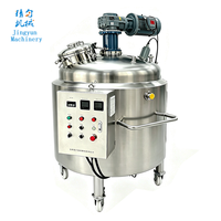 Cuve de mélange chauffante électrique à roues mobiles en acier inoxydable, machine de production de liquides en petites séries