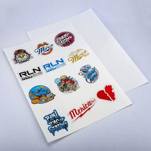 Papier autocollant en vinyle blanc brillant mat imperméable de qualité supérieure, imprimable, avec support transparent pour imprimante laser et jet d'encre - Product Image 2