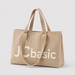 Bolsa de Mano Tejida Personalizada, Bolsa de Compras Grande con Logotipo JCbasic, Bolsa de Transporte Ecológica para Pedidos al por Mayor, Suministro OEM - Product Image 2