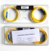 Splitter PLC Serat Optik 1x2 ABS Single Mode dengan Konektor LC/UPC Rasio Pembagian 50/50 untuk Penggunaan FTTX