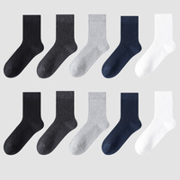 Chaussettes habillées en coton de haute qualité pour hommes, respirantes, pour costume d'affaires, chaussettes classiques décontractées à la cheville pour l'automne – Grande Vente