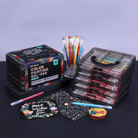 Coffret Cadeau de Stylos de Journalisation Languo 45 Couleurs, Marqueurs à Double Pointe, Kit de Papeterie pour Dessin Acuarela/Aquarelle 0.6mm