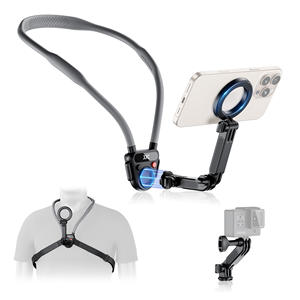 Accessoire de caméra POV à fixation magnétique pour le cou JJC MNM-MS1 avec trois bras flexibles pour plusieurs angles, compatible avec les téléphones et les caméras d'action - Product Image 2