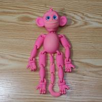 Grenzüberschreitende 3D-gedruckte mehrfarbige Affen-Kunsthandwerksfigur als Geschenk – Kreatives, bewegliches Tiermodell-Spielzeug von FUSEJOY