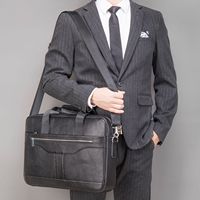 Maletín Impermeable para Portátil MKW2129 de 15.6 Pulgadas para Oficina, Negocios y Viajes, Cuero de Primera Calidad con Correa de Hombro Ajustable