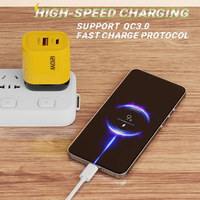 Nouveau chargeur mural super rapide 120W avec ports USB-C et USB-A, compatible EU/US/UK, adaptateur de voyage pour téléphone