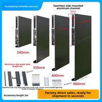 Seitlich Montiertes Treppengeländer aus Aluminiumlegierung Modernes Minimalistisches Rahmenloses Glasgeländer Ultra-Minimalistisches Seitenpaneel Nahtlos