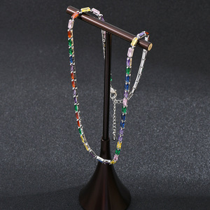 Collar Deportivo de Cobre Genuino Chapado en Oro con Circonitas, el Más Vendido en <span class=keywords><strong>Wish</strong></span>, para Mujer, Estilo Atrevido - Product Image 3