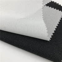 Entoilages fusibles tissés favorables à l'environnement de polyester de 75D 100% pour l'habillement