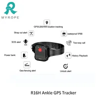 Gelang kaki GPS pelacak GPS anti Tamperproof Monitor pergelangan tangan GPS untuk tahanan rumah pengawasan waktu nyata gelang GPS