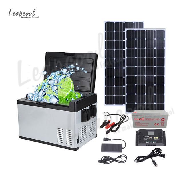 Energy Efficient Off Grid Solar Powered Car Fridge 30L Triple Power Camping Freezer