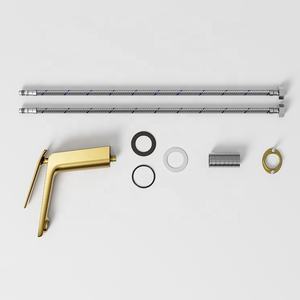 Robinet de salle de bain, eau chaude et froide, couleur or, robinet en laiton pour hôtel, prix avantageux, robinet d'eau, mélangeur de bain et de douche - Product Image 3