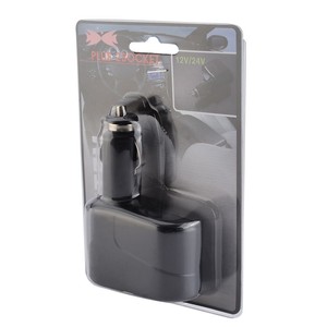 Divisor de Encendedor de Cigarrillos Doble <span class=keywords><strong>para</strong></span> Automóvil |   Adaptador de Enchufe de 1 a 2 Tomas |   Salida de 12V <span class=keywords><strong>para</strong></span> cámara de salpicadero, cargador, MP3 |   Negro, Indicador LED - Product Image 6