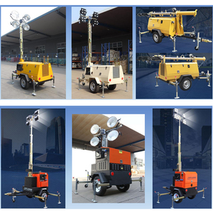 Nhà máy chiếu sáng di động tháp nhà sản xuất Trailer Led 7M 8M 9m Máy phát điện diesel tháp ánh sáng - Product Image 4
