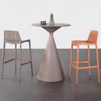 Meilleur prix - Table de pub moderne ronde en plastique pour l'extérieur, avec base en forme de cône, pour la maison, le bar, le balcon, l'extérieur