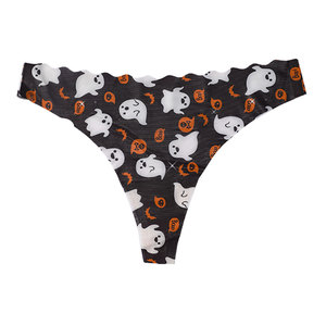 Perizoma da donna in seta ghiaccio senza cuciture, taglia grande, stile sexy, traspirante, a vita bassa, fantasia leopardo - Product Image 4