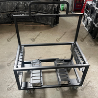 Chariot de transport pour plaques de base de treillis métallique, capacité 8 plaques de base 800mmx800mm, pour entreprise de location d'événements