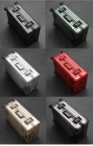 Vali du lịch 100% nhôm, có 4 bánh xe xoay, kích thước 20, 24, 26, 28 inch, tùy chỉnh, nhẹ - Product Image 5