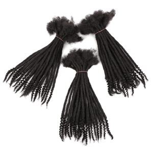 AHVAST Extensions de dreadlocks en cheveux naturels de 0,6 cm avec pointes bouclées douces, pour le marché <span class=keywords><strong>africain</strong></span>, vente en gros - Product Image 5