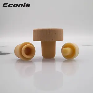 New design Customize 19.5 mm 20 mm 22.5 mm synthetic cork olive oil and vinegar diffuser bottle cork cap pour easy cork stopper