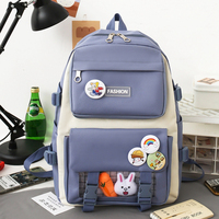 Tas Ransel Anti Air 2024 New YCH 5 in 1 dengan Kotak Pensil, Set Tas Sekolah Ringan Termasuk Dompet