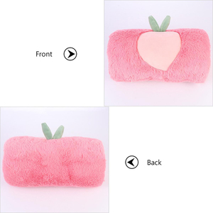 Chauffe-mains en <span class=keywords><strong>fausse</strong></span> <span class=keywords><strong>fourrure</strong></span> personnalisés pour femmes et filles, doux et moelleux, motif pêche, pour l'hiver, confortables et élégants - Product Image 2