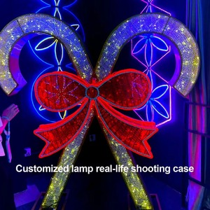 Decoración Navideña para Exteriores, Escultura LED Gigante de Bastón de Caramelo, Exhibición Navideña para Exteriores, Luz con Motivo de Bastón de Caramelo 3D - Product Image 5