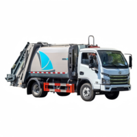 Camion benne compacteuse à diesel de haute qualité du fabricant, véhicule d'assainissement à benne compacteuse arrière, économique