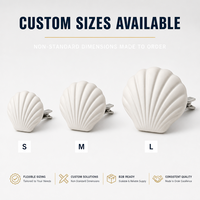 Diffuseur d'huiles essentielles en céramique poreuse en forme de coquille Saint-Jacques pour grille d'aération de voiture, pierre aromatique, désodorisant pour l'intérieur du véhicule